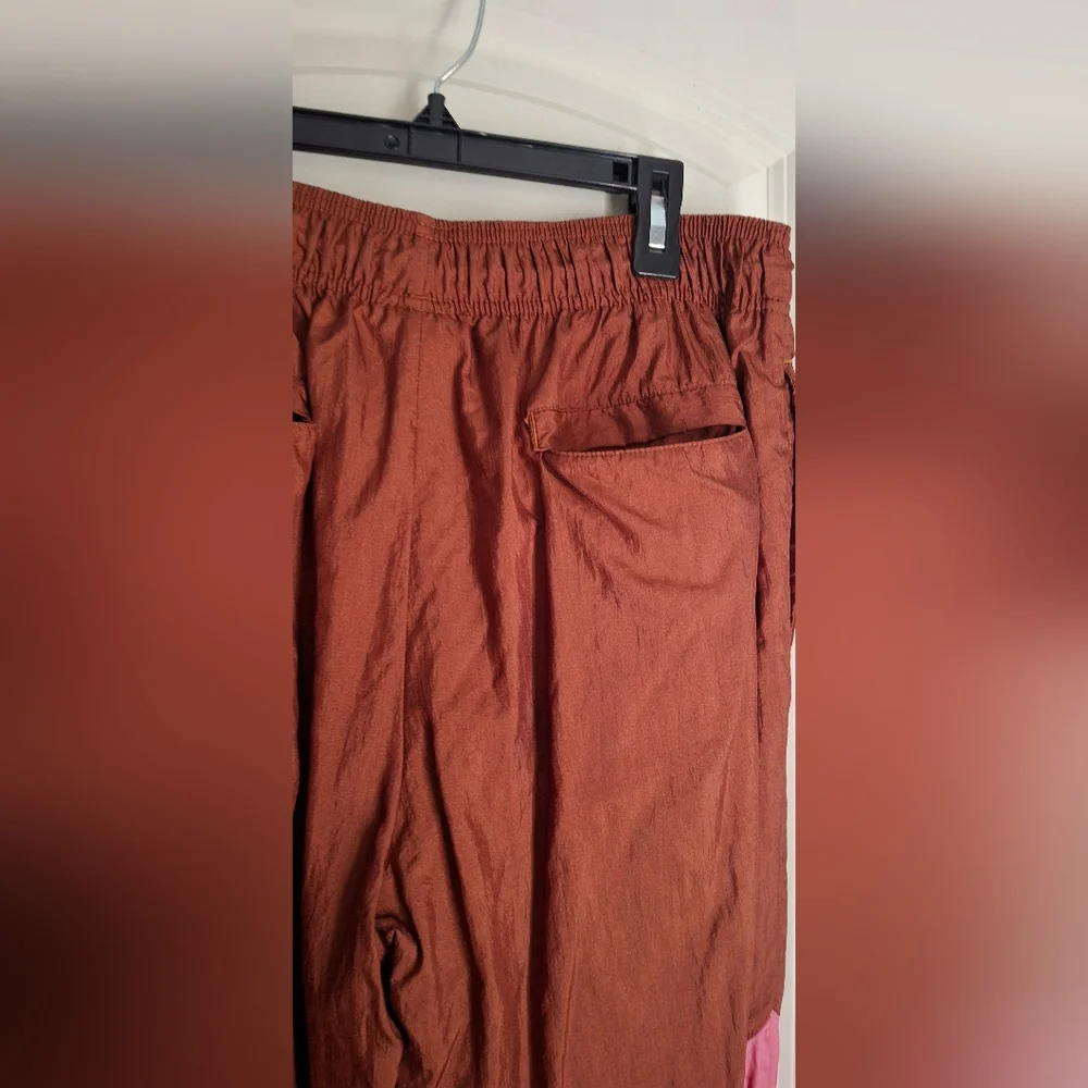 Champion Men's Brown and Pink Colorblock Track Pants